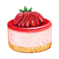 Sweets and Desserts Names | Strawberry Cheesecake in English