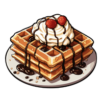 Sweets and Desserts Names |Waffle in English