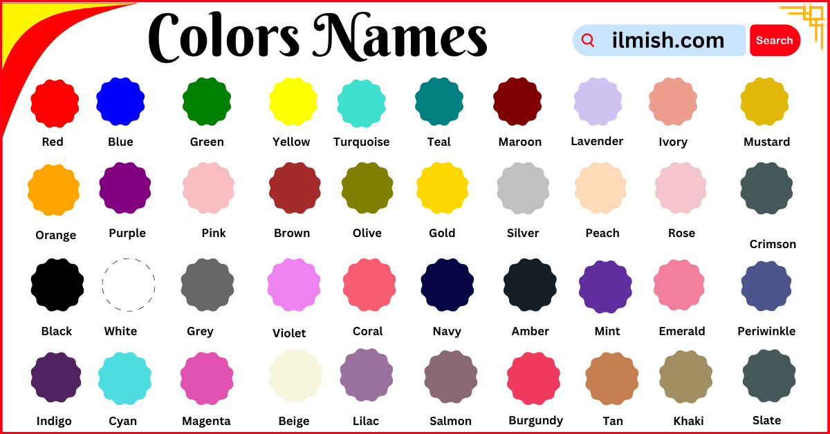 Colors Names in English