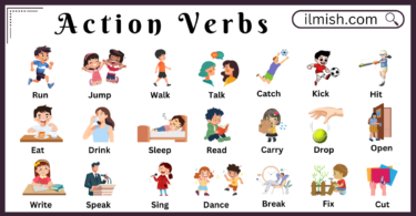 100 Action verbs in English with pictures