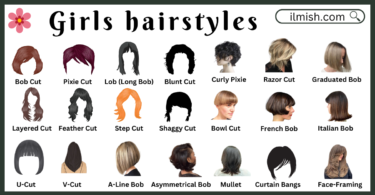 Haircut styles names for girls and their Pictures 