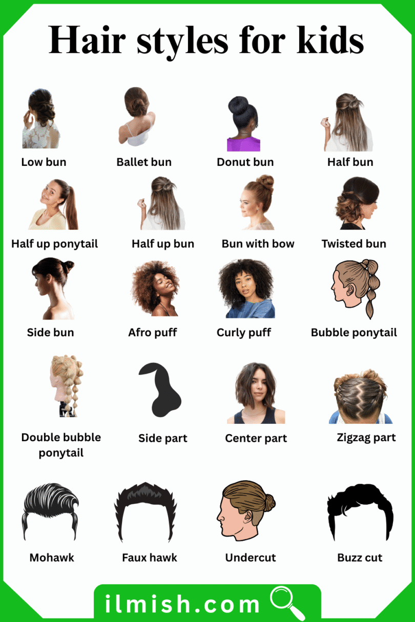 60 Hair Styles Names for Kids in English with Their Pictures - ilmish