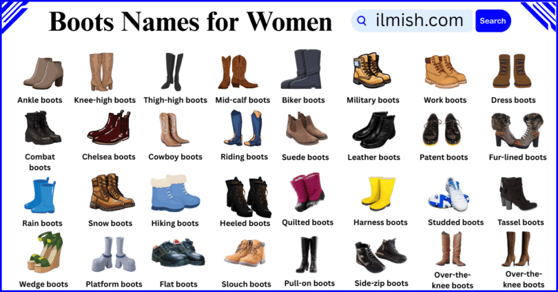 Different Types of Boots and Their Pictures