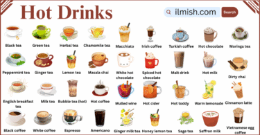 List of Hot Drinks Names with their Pictures
