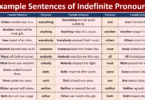 100 Example Sentences of Indefinite pronouns in English