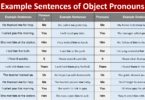100 Example Sentences of Object Pronouns in English