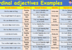 Example Sentences of Cardinal adjectives in English