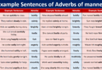 100 Example Sentences of Adverbs of manner in English