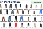 List of Men Pants with Names in English with Pictures