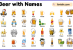 List of Beer with Names and Types in English with Pictures