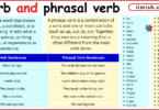 Difference Between Verbs and Phrasal Verbs in English