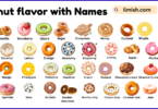 Donut flavors name in English with their Pictures