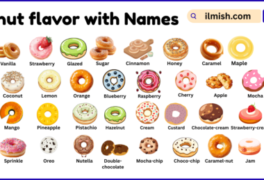 Donut flavors name in English with their Pictures