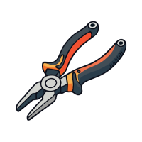 Flat | Pliers with Names and Types
