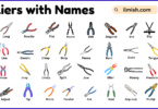 List of Pliers with Names and Types in English with Pictures