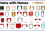 List of curtains with Types and Names in English with Pictures