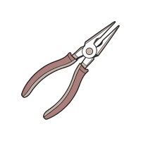 Long | Pliers with Names and Types